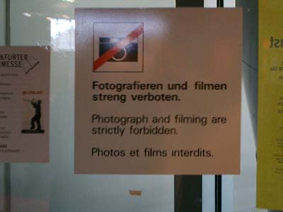 fotografieren verboten
